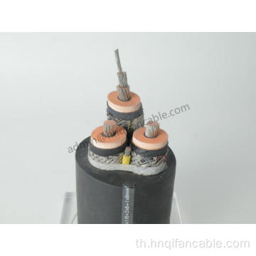 สายเคเบิลกำลังขุดฉนวนยาง 3 × 2AWG